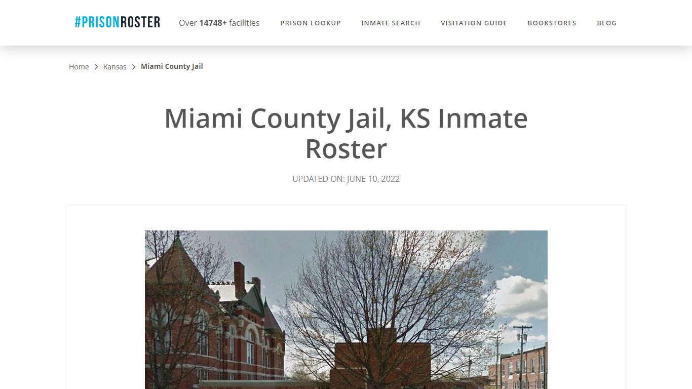 Miami County Jail, KS Inmate Roster