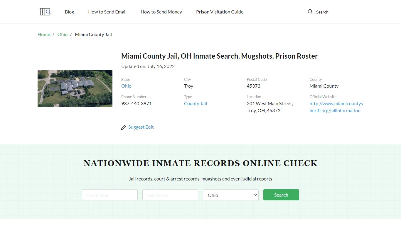 Miami County Jail, OH Inmate Search, Mugshots, Prison Roster